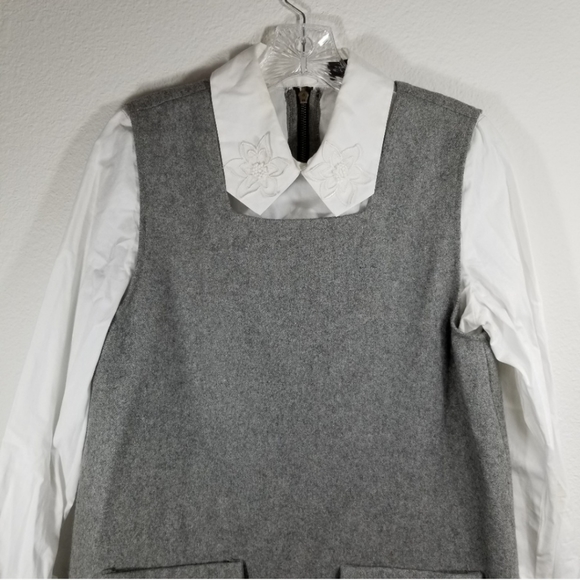 Sister Jane Mini Wool Shirt & Pinafore Shift Dress - Picture 6 of 7